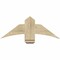 Ekena Millwork Bellingham Rough Sawn Timber Gable Bracket, Douglas Fir, 36"W x 13"H x 6"D x 6"F, 9/12 Pitch GBW036X13X0606BEL00RDF - alternate 1